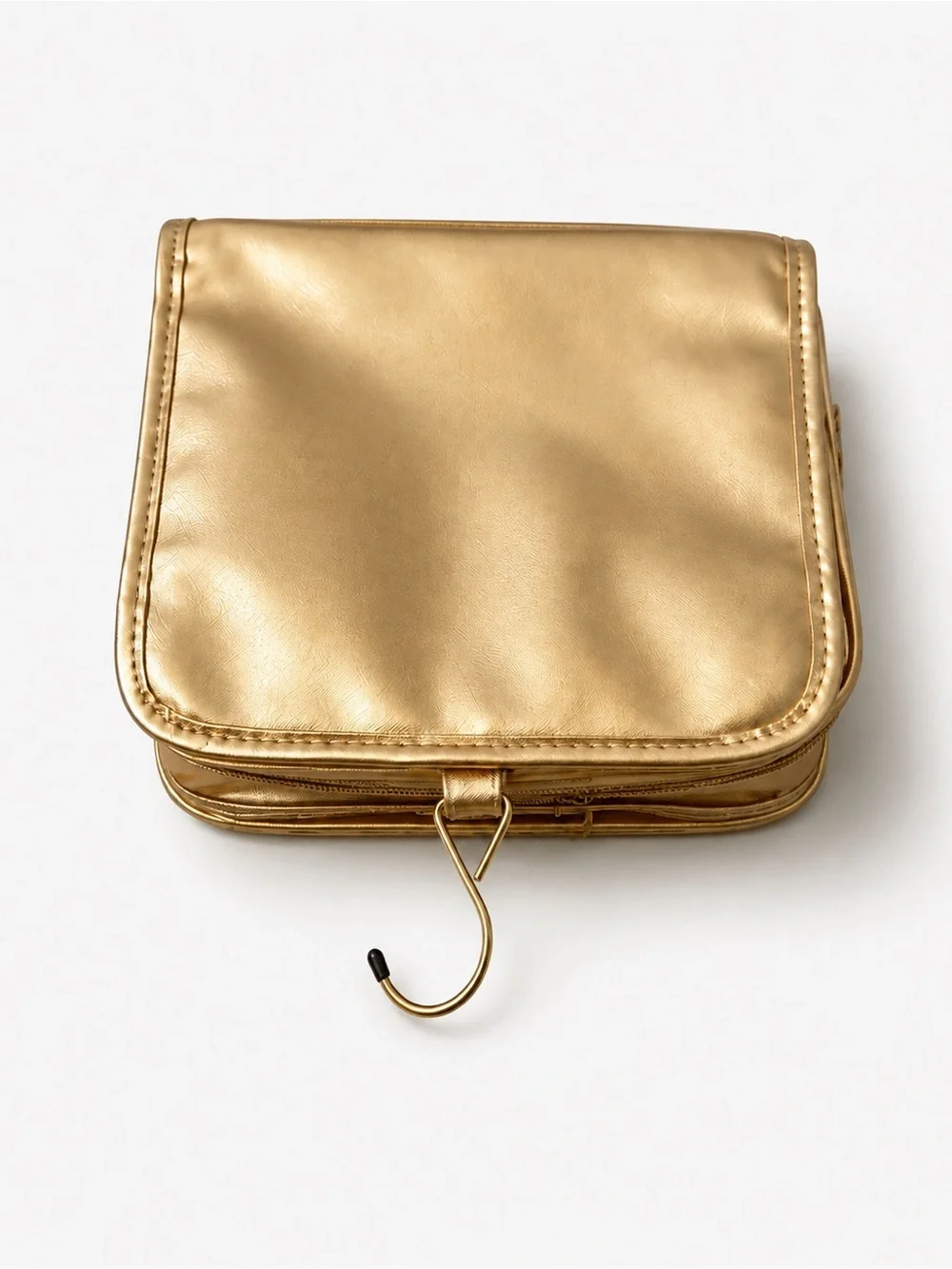 Gold Hanging Travel Toiletry Bag